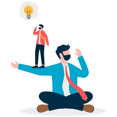 Business People Finding Idea  Illustration
