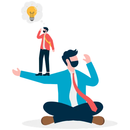 Business People Finding Idea  Illustration