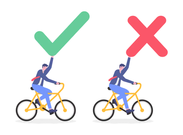 Business People Giving Business Judgement  Illustration