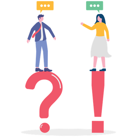 Business people having business discussion  Illustration
