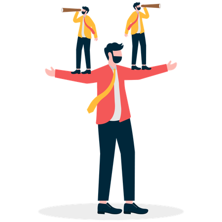 Business People Looking New Opportunity  Illustration