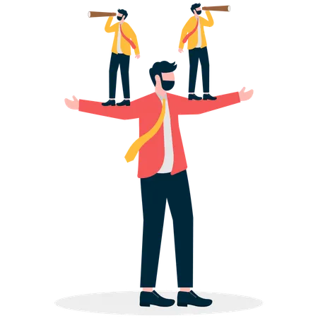 Business People Looking New Opportunity  Illustration
