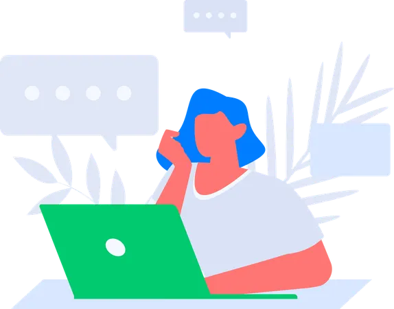 Business people making business presentation  Illustration