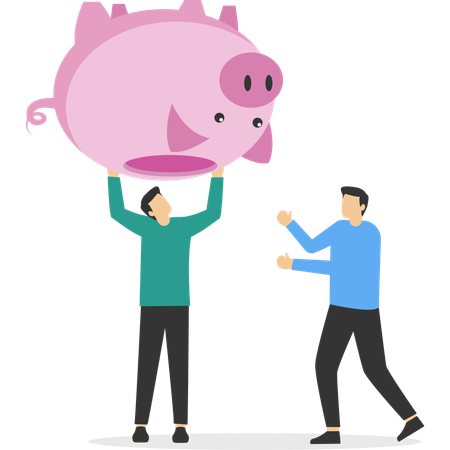 Business people searching saving  Illustration