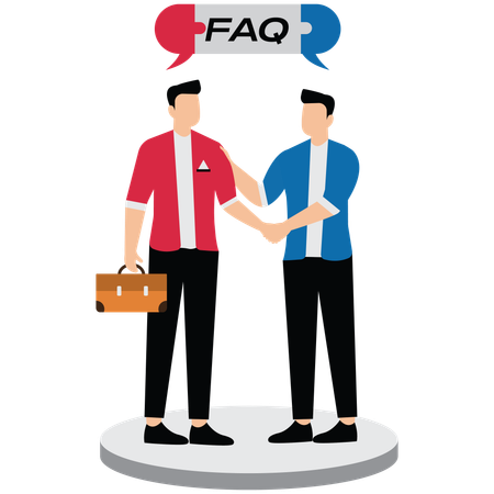 Business people shaking hand  Illustration