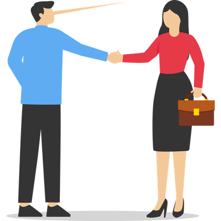 Business people shaking hand  Illustration