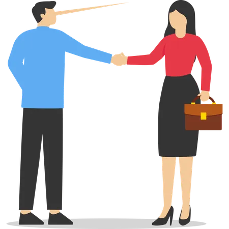 Business people shaking hand  Illustration