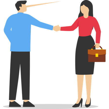 Business people shaking hand  Illustration
