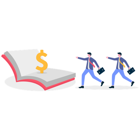Business People Sharing Knowledge  Illustration