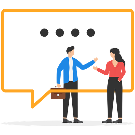 Business People talk in office  일러스트레이션