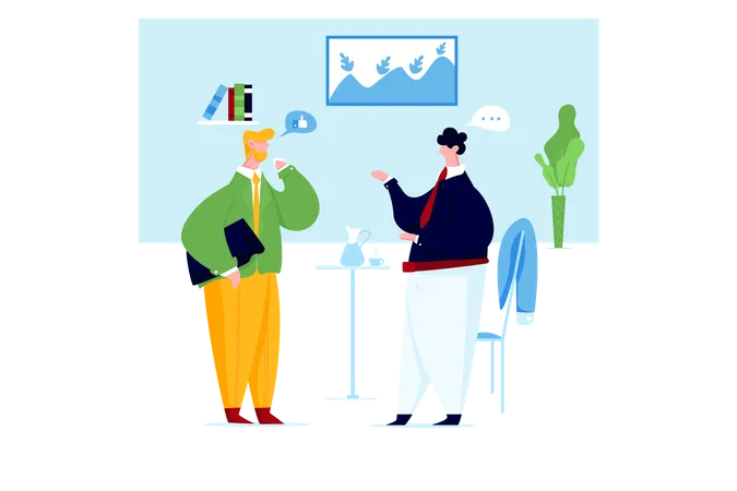 Business people talking Illustration