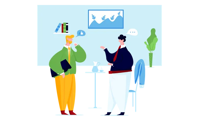 Business people talking  Illustration