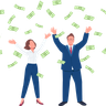 illustrations of throwing money