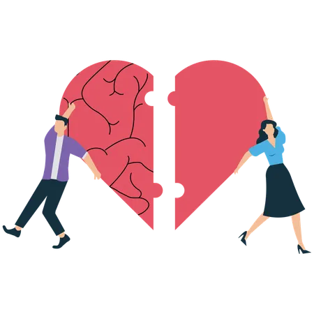 Business people understanding Emotional Intelligence at Work  Illustration