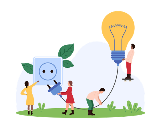 Business people working on success creative idea  Illustration