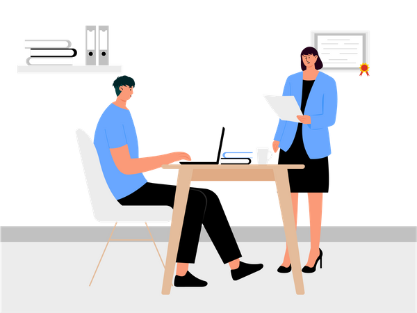 Business people working together  Illustration