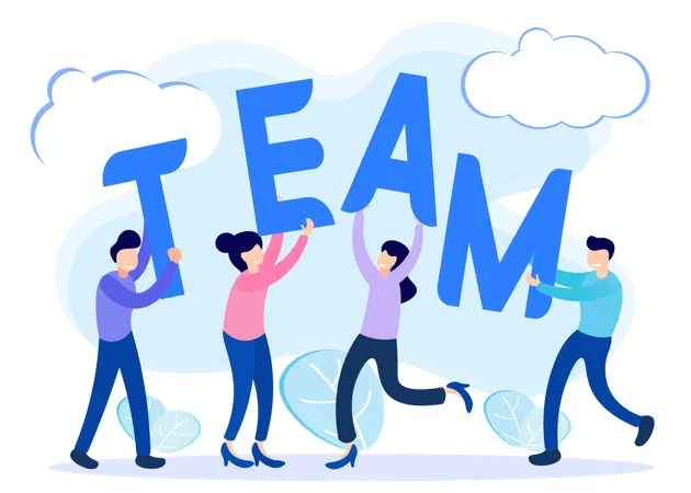 Business people working together  Illustration