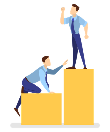 Business people working together  Illustration