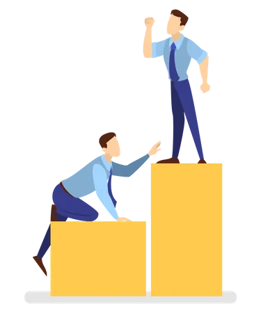 Business people working together  Illustration