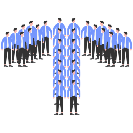 Business people working togther  Illustration