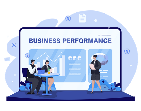 Business performance Illustration