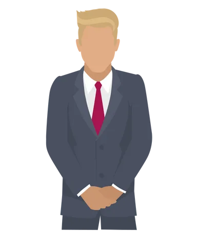 Business Person Standing Illustration