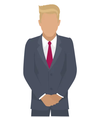 Business person standing  Illustration