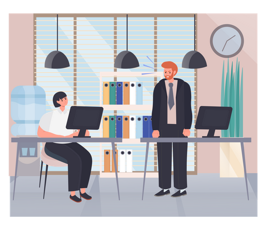 Business Persons Bickering With Each Other  Illustration