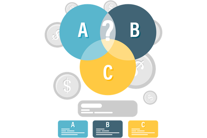 Business pie chart  Illustration