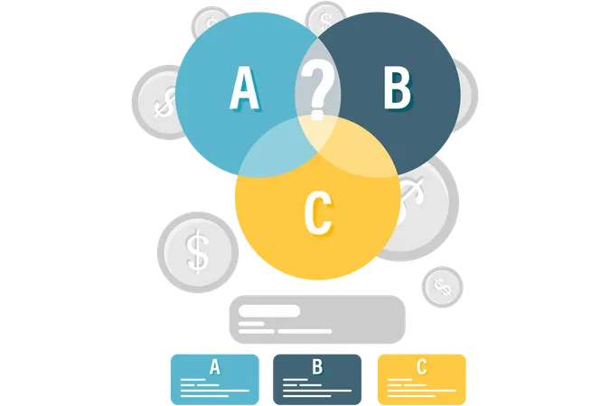 Business pie chart  Illustration