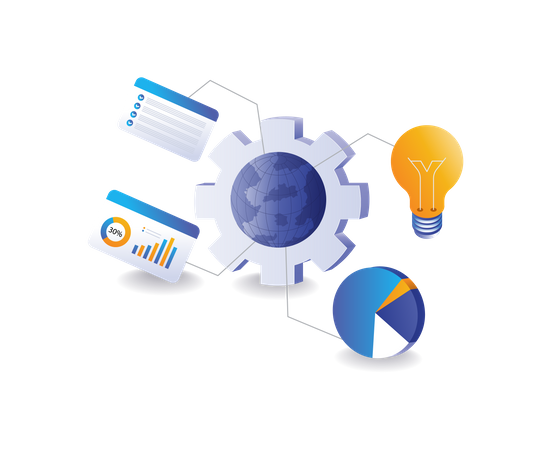 Infographie du plan d'affaires  Illustration