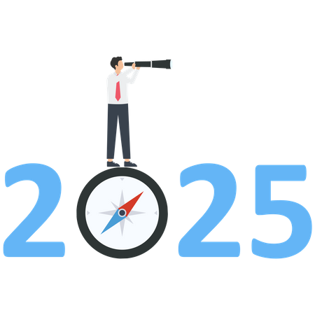 Plan d'affaires pour 2025  Illustration