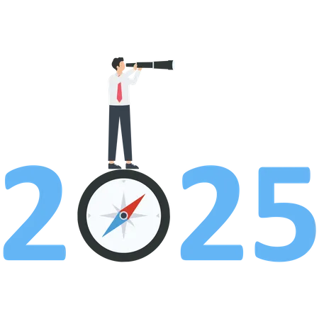 Plan d'affaires pour 2025  Illustration