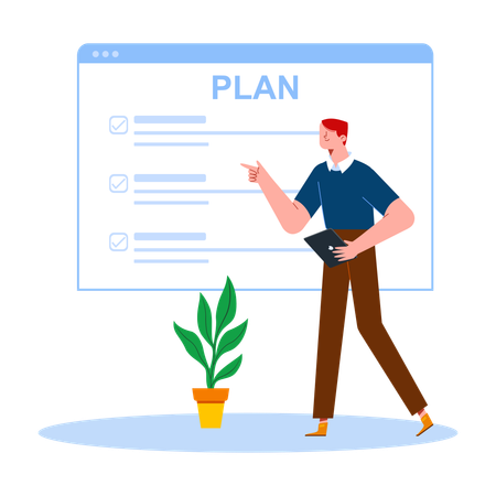 Business Plan Presentation  Illustration