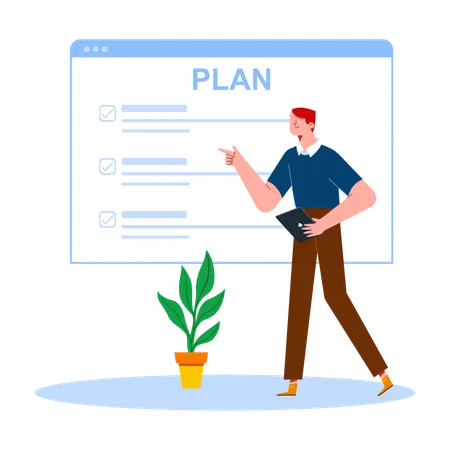 Business Plan Presentation  Illustration