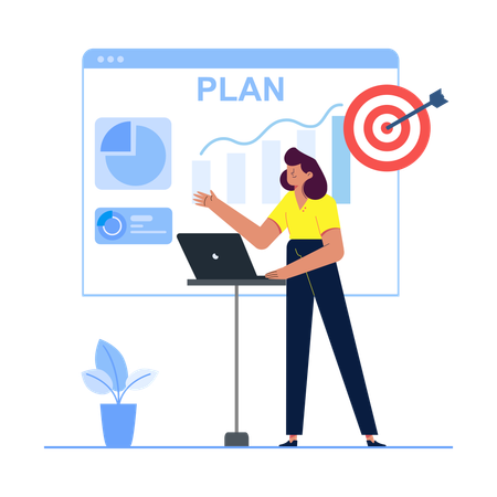 Business Plan Presentation  Illustration