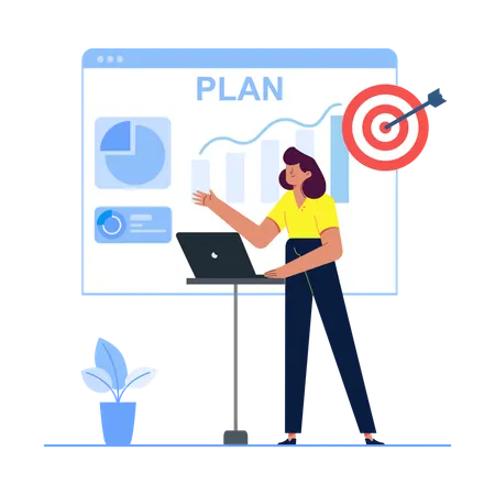 Business Plan Presentation  Illustration