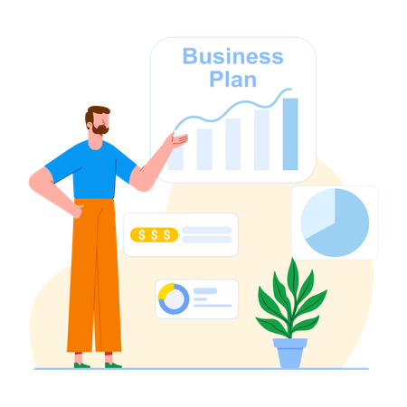 Business Plan Presentation  Illustration