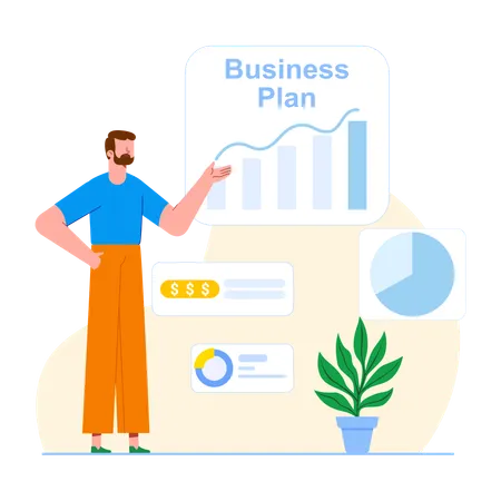 Business Plan Presentation  Illustration