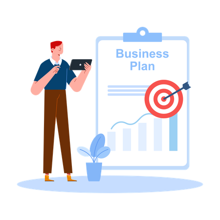 Business Plan Review  Illustration