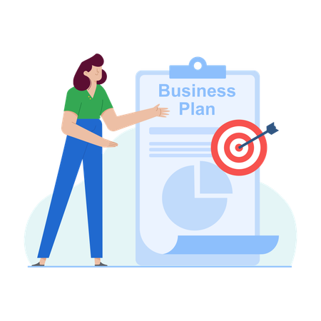 Business Plan Strategy  Illustration