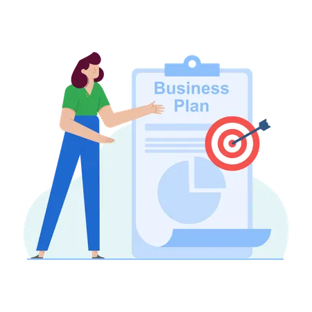 Business Plan Strategy  Illustration