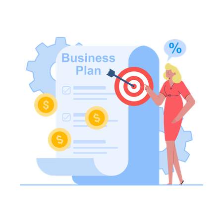 Business Plan Success  Illustration