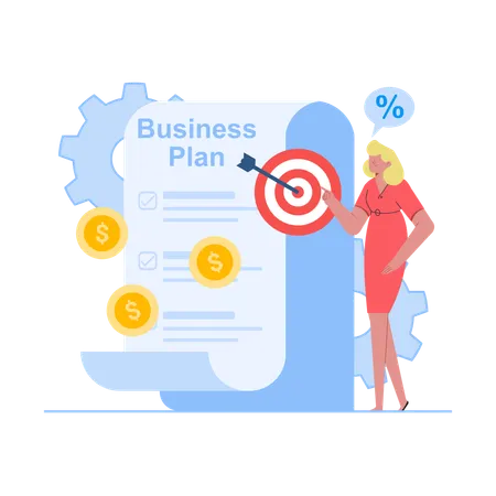 Business Plan Success  Illustration