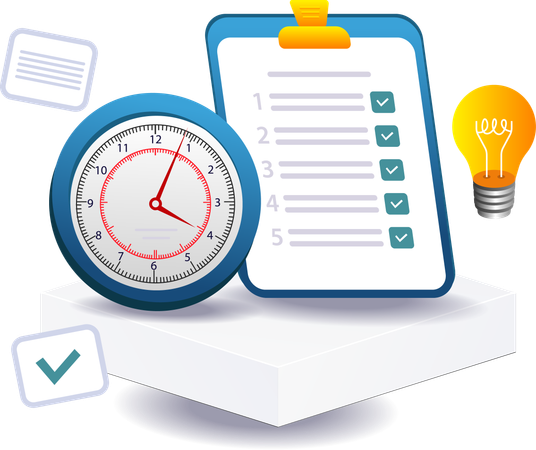 Business plan timeline checklist  Illustration