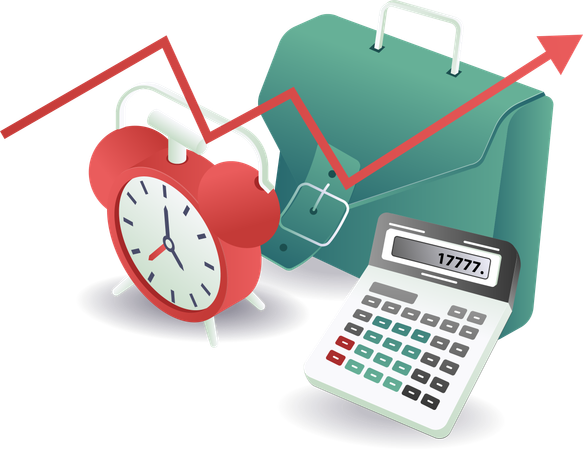 Business plan with calculation  Illustration