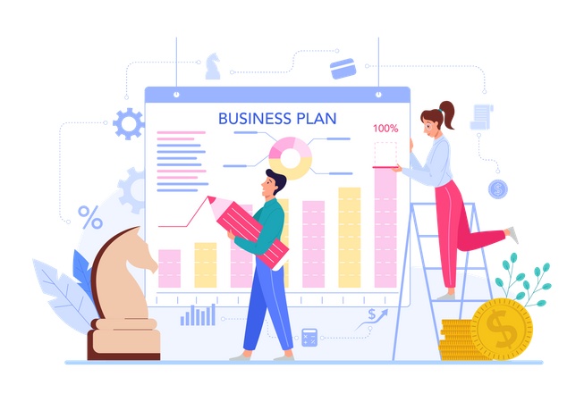 Business planning Illustration