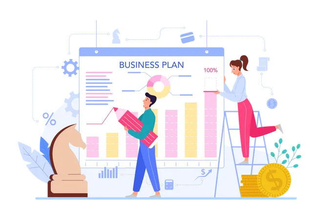 Business planning  Illustration