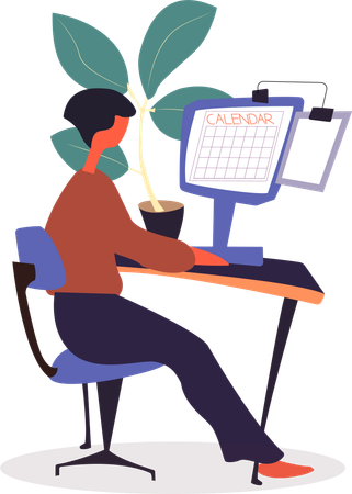 Business Planning and Optimizing Working Tasks  Illustration