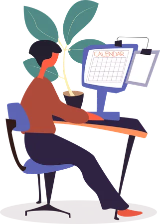 Business Planning and Optimizing Working Tasks  Illustration